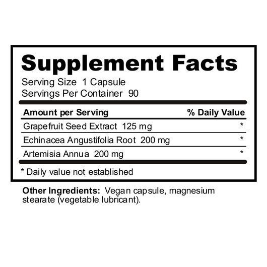 Nutribiotic Pro Citricidal CapsPlus (With Echinacea and Artemisia)