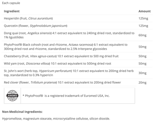 Cyto Matrix Fem Matrix Ingredients