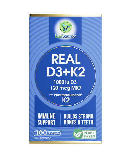 LeafSource Real D3+K2 Softgels