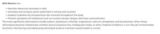 NFH Electro Lemon‑Lime Benefits