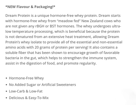 Dream Protein Benefits