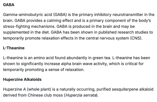 Ortho Molecular Products CopaCalm Benefits