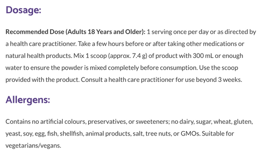 Bioclinic Naturals Vaso-NiOx suggested use