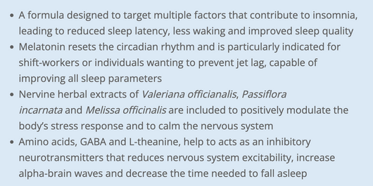 Cyto Matrix Sleep Matrix Melatonin Benefits