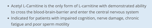 Cyto Matrix Acetyl L Carnitine  Benefits