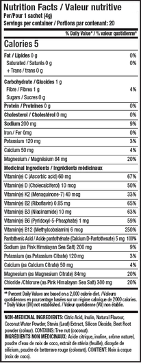 ANS Performance ViON+ Hydration Mix Ingredients
