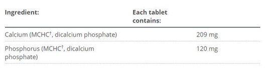 Metagenics Bone Builder 270 Tablets Ingredients