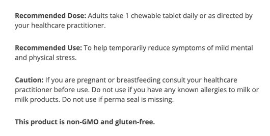 Metagenics NuSera Suggested Use