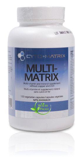 Cyto Matrix Multi Matrix Copper and Iron Free 120 Veg Capsules