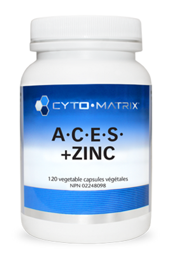 Cyto Matrix ACES + ZINC 120 Veg Capsules
ACES + ZINC 
A.C.E.S. + Zinc Cyto Matrix ACES + ZINC 120 Veg Capsules
ACES + ZINC 
A.C.E.S. + Zinc