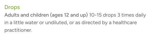 Dr Reckeweg R5 Suggested Use