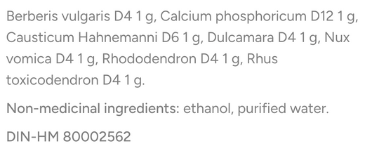 Dr Reckeweg R11 Drops Ingredients