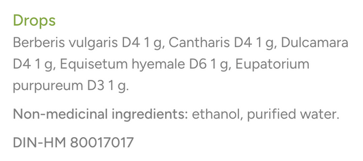 Dr Reckeweg R18 Drops Ingredients