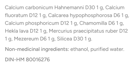 Dr Reckeweg R34 Ingredients