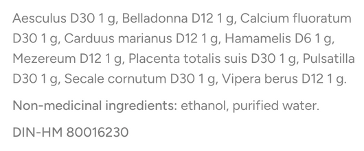 Dr Reckeweg R42 Ingredients