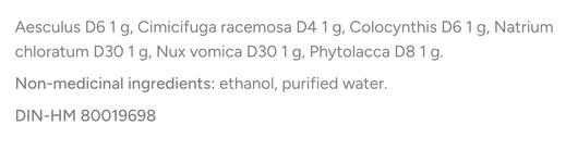 Dr Reckeweg R50 Ingredients
