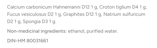 Dr Reckeweg R59 ingredients