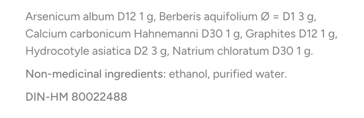 Dr Reckeweg R65 Ingredients