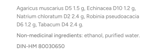 Dr Reckeweg R77 Ingredients