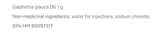 Dr Reckeweg R97 Nasal Spray Ingredients