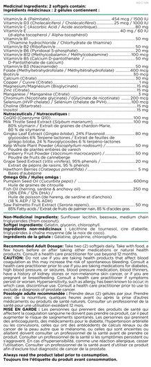 Platinum Naturals Super Easymulti 45+ Men Ingredients