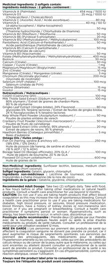 Platinum Naturals Super Easymulti 45+ Women Ingredients