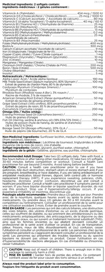 Platinum Naturals Activ X For Women Ingredients