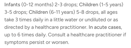 Dr Reckeweg R4 Junior Suggested Use
