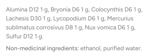 Dr Reckeweg R37 Junior Ingredients