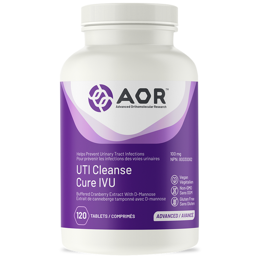 AOR UTI Cleanse With Cranberry 120 Tablets