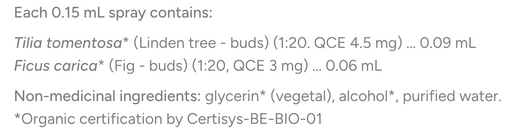 HerbalGem Gemmotherapy Complex G11 NO Gem Spray Ingredients