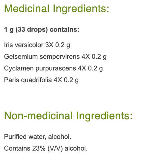 Pascoe Migrenopas Ingredients