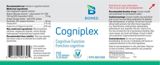 Biomed Cogniplex 120 Capsules (Ingredients & Doses)