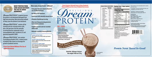 Dream Protein Chocolate Ingredients