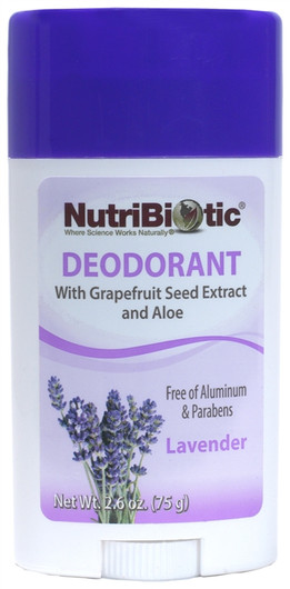 NutriBiotic Long Lasting Deodorant Lavender 2.6 OZ