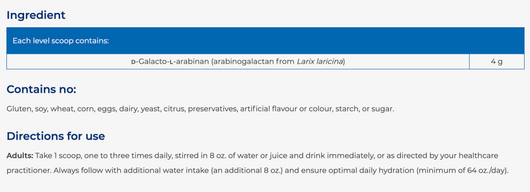 NFH Arabino SAP Suggested Use