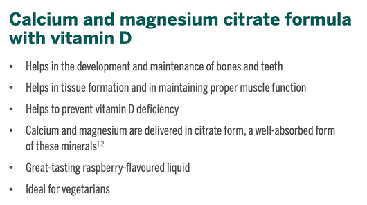 Genestra Cal Mag Liquid  Raspberry Benefits