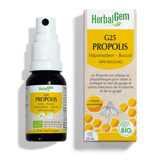 HerbalGem Gemmotherapy Complex G25 Propolis Spray (French)
