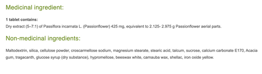 Pascoflair Ingredients