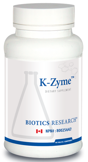 Biotics Research K Zyme 100 Tablets