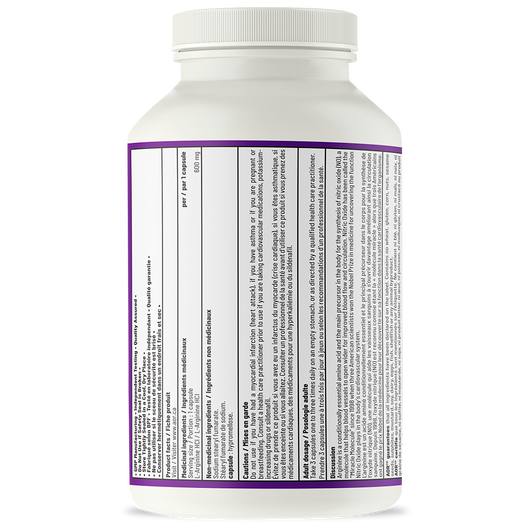 AOR Arginine 600 Mg 180 Veg Capsules Product Facts