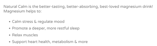 Natural Calm Magnesium Powder Benefits