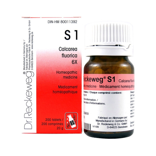 Dr Reckeweg S1 - Calcarea Fluorica 6X - 200 Tablets (10057)