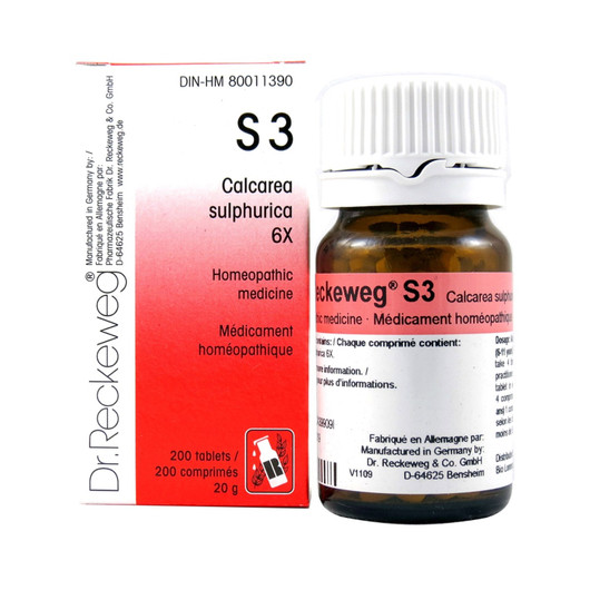 Dr Reckeweg S3 - Calcarea Sulphurica 6X - 200 Tablets (10063)