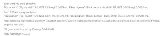 HerbalGem G3 CA Gem Ingredients