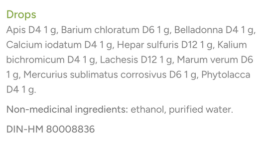 Dr Reckeweg R1 Drops - Ingredients