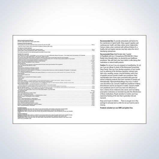 Metagenics Wellness Essentials for Women Suggested Use