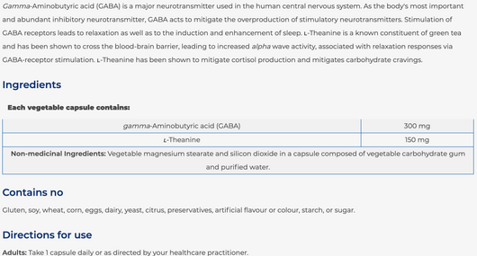 NFH GABA -T Benefits