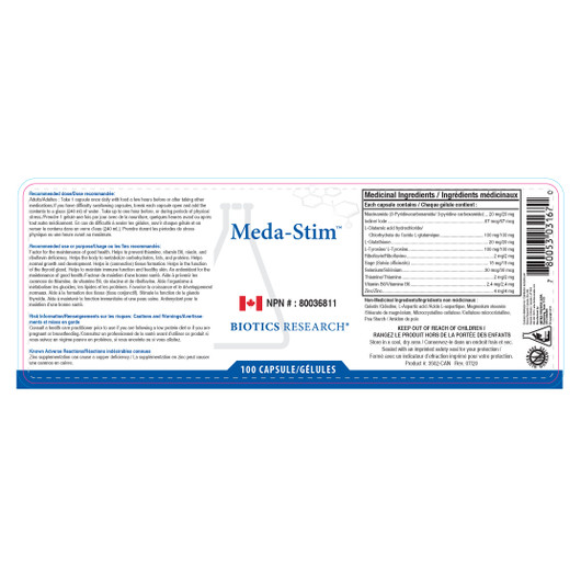 Biotics Research Meda Stim Ingredients
