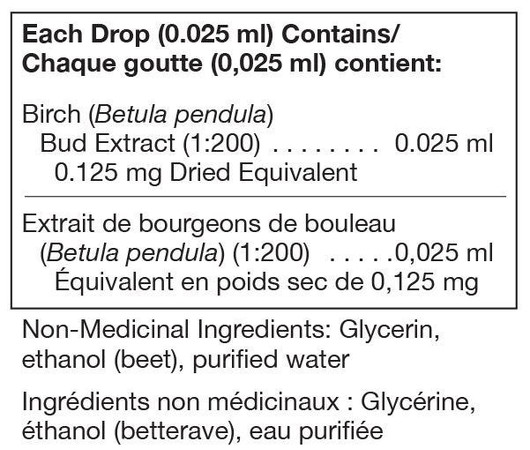 Unda Betula Pendula Bud Ingredients